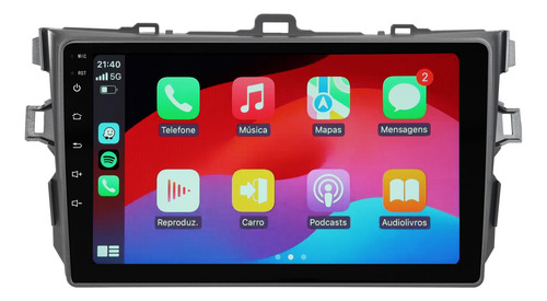 Multimidia Toyota Corolla 2009 A 2013 2gb Qled Android 9p