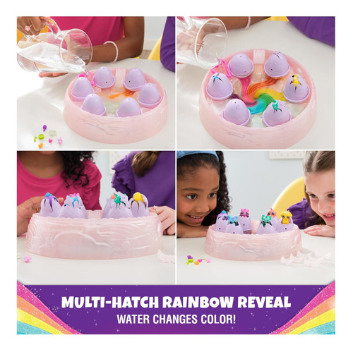 Hatchimals Alive, Rainbow Hatchery Con 6 Mini Figuras En Y 3