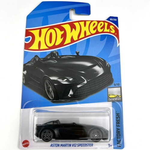 Hotwheels Aston Martin V12 Speedster Color Negro #183