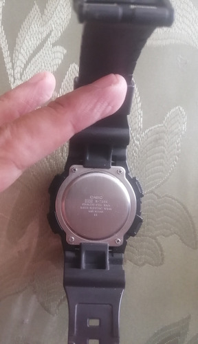 Reloj Digital Casio Alarma Vibradora W-735h Para Hombre Negro Negro (Usado)