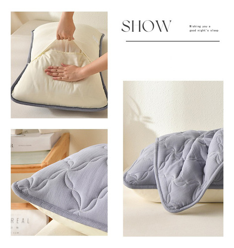 Funda De Almohada P Lavable De Algodón Grueso Para Otoño E I
