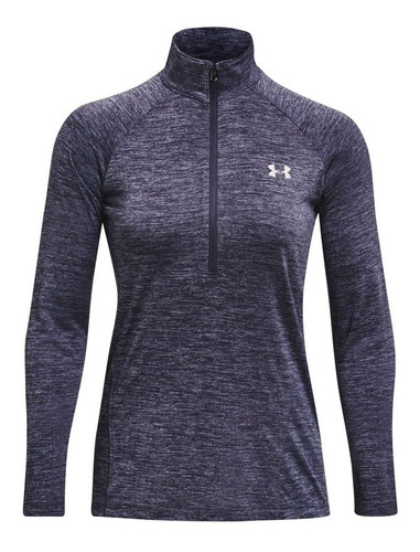 Buzo Under Armour Tech Twist 1/2 Zip Mujer-gris