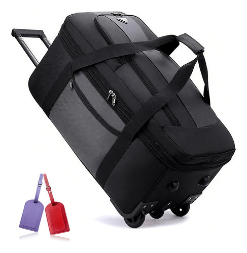 Maletas De Viaje 28 Pulgadas, Mochila De Viaje Negro Negro