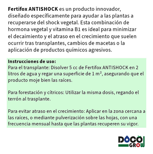Combo Fertifox Esquejes + Antishock + Tijera De Poda