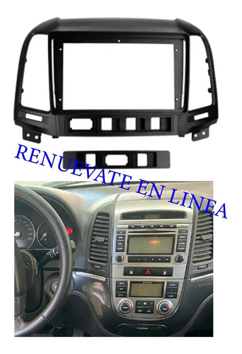 Bisel 9 Pulgadas Hyundai Santa Fe Año 2006 A 2012 (hy 148n)