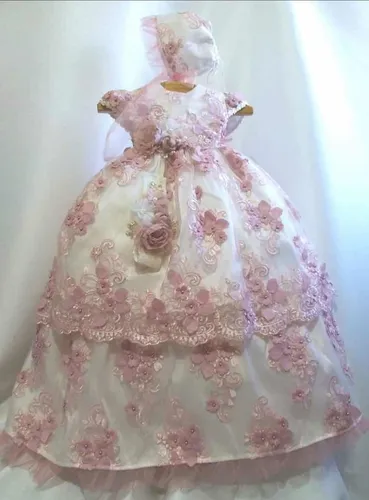 comprar Ropones Desmontable Bautizo Para Niña