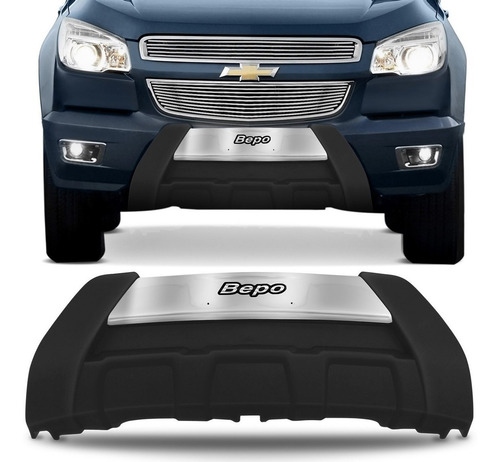 Defensa Plastica Gris Bepo Para Chevrolet S10 2012 / 2015