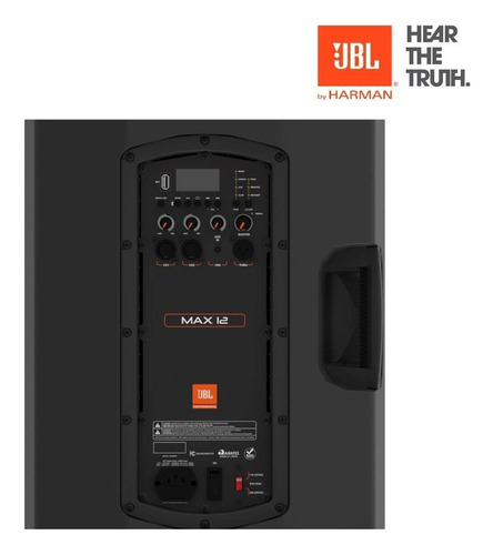 Caixa Ativa Jbl Max12 12 350w Rms Com Bluetooth E Usb - Top