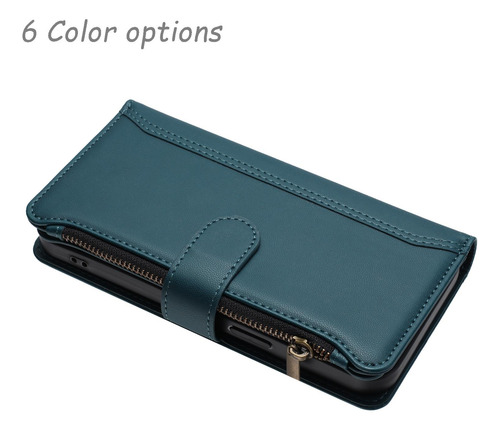 Funda Tipo Cartera De Piel Con Cierre De 9 Ranuras Para La Serie Oppo A55, Correa De Muñeca, 6 Colores, Función Atril, Desmontable