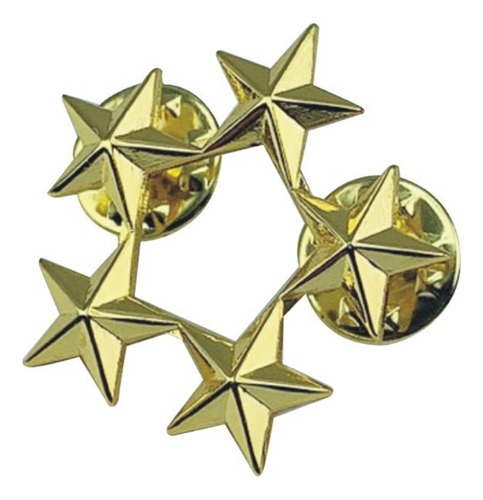 Broche Con Forma De Pentagrama Con Insignia De Estrella De C