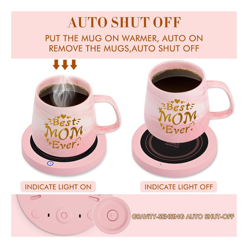 2024 Regalos Para Mamá Navidad, Taza De Café Coffee Warmer Y