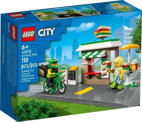 Lego Restaurante De Bocadillos Sandwich Shop City 40578