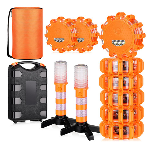 Treela 8 Unidad Luz Led Intermitente Emergencia Kit Para