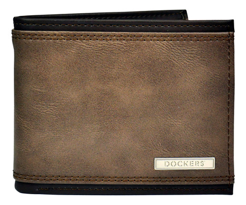 Dockers Cartera De Cuero Plegable Para Hombre, Capacidad Ext