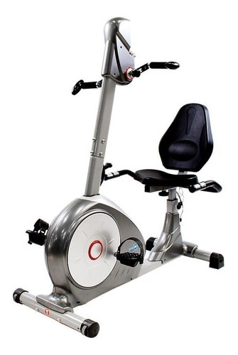 Imagen 2 de 2 de Bicicleta estática Sport Fitness Krank Cycle horizontal gris y blanca