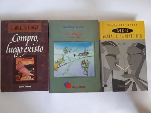 3 Libros De Guadalupe Loaeza Manual De La Gente Bien Compro (Usado)