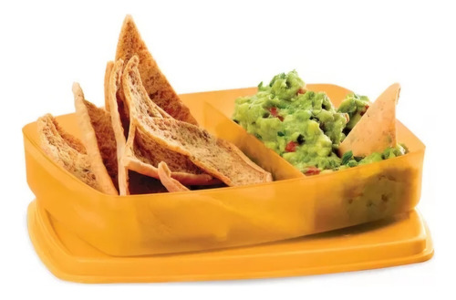 Tupperware Practilunch Verde Limón Naranja