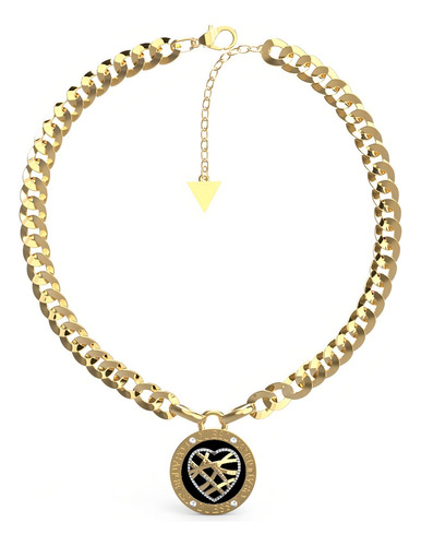 Collar Para Mujer Guess Joyeria Fantasia Cadenas Color Dorado/Negro