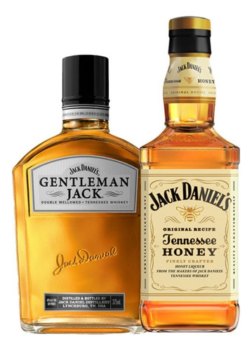 Whisky Jack Daniels Honey 200ml + Gentleman Jack 200 Ml