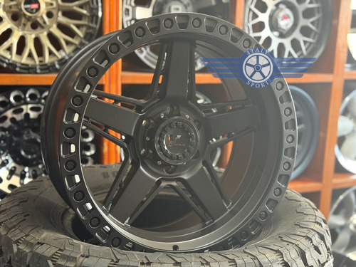 Rines 20 Off Road 5-127 Jeep Rubicon Sahara Precio Par Satin Black