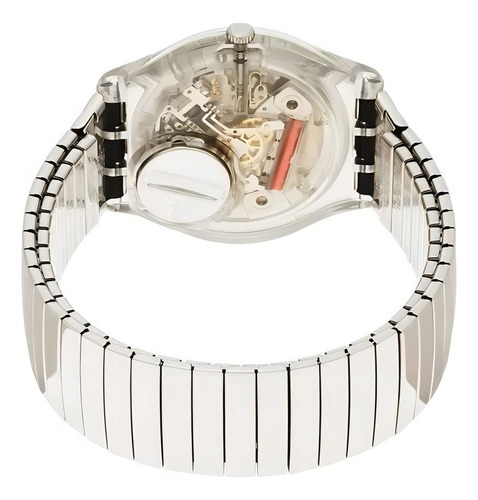 Relógio de aço inoxidável Swatch Silverall Original Gm416b de 3 Atm