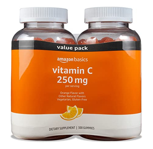 Basics Vitamina C 250 Mg Gummy, Orange, 150 Nd7wi