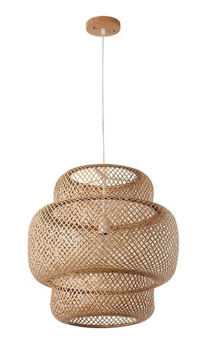 Lámpara De Araña De Techo Colgante De Bambú Artesanal