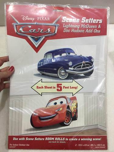 4 Poster Cenários Do Filme Carros Gigantes Da Disney