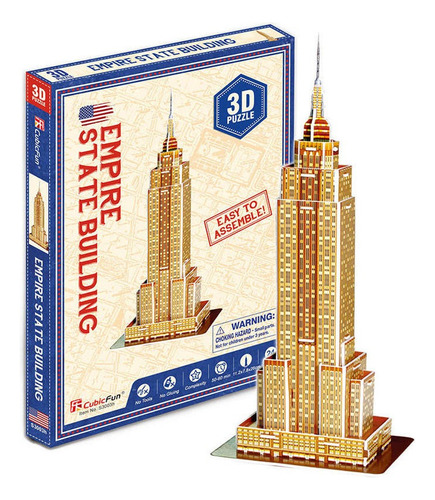 Empire State Building - Puzzle 3d - 24 Piezas - Cubicfun