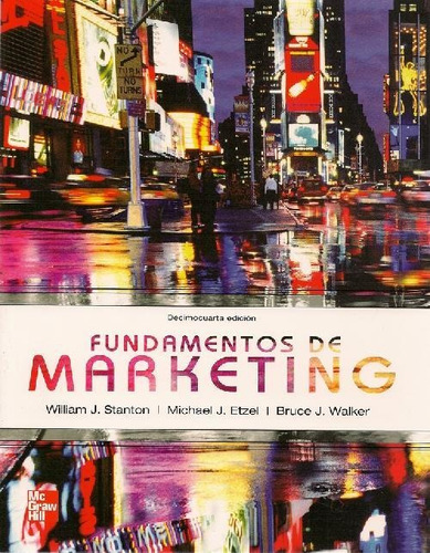 Libro Fundamentos De Marketing De William L. Stanton, Michae