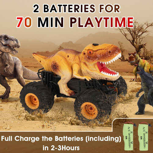Mytoy Myjoy Coche De Dinosaurio Con Control Remoto, Camión R