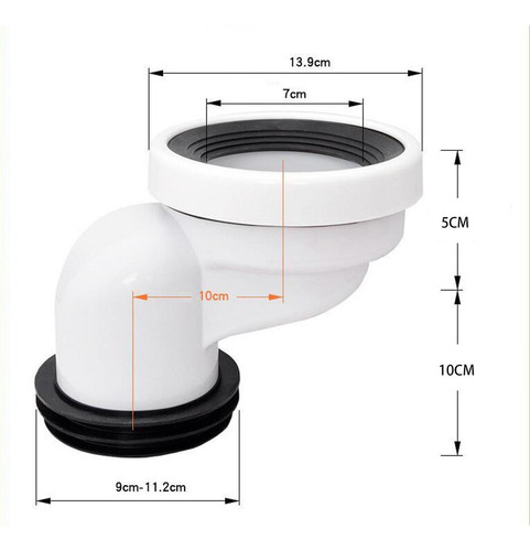 Adaptador De Extensión De Brida De Maceta Desplazado 10 Cm