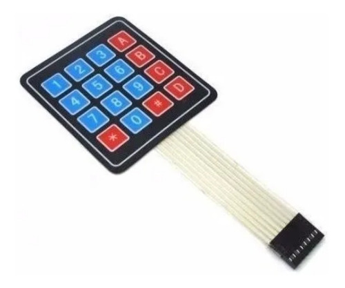 Teclado Membrana Matricial 4x4 Autoadhesivo Arduino Keypad