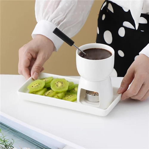 Juego De 4 Ollas Para Fondue De Chocolate, Olla Para Fondue