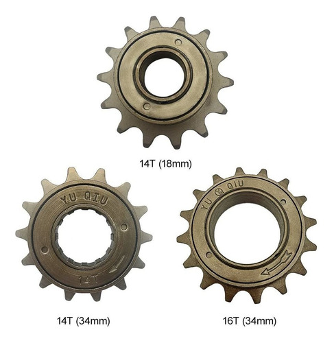Lixada Bicicleta Rueda Libre 14/16t 0.709 In 1.339 In Sola V