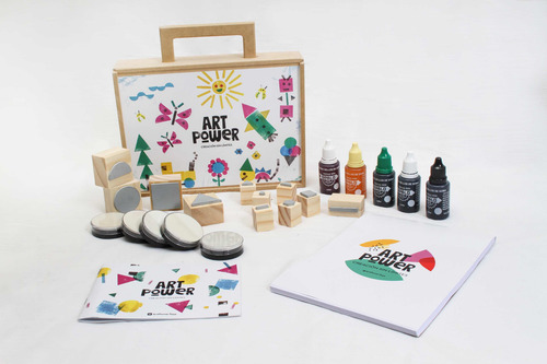 Kit De Arte Con Sellos Para Crear Y Dibujar Niños