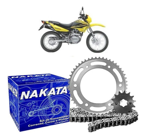 Kit Relação Transmissão Nakata Honda Nxr 150 Bros 2005-2008