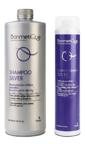 Bonmetique Professionnel Silver Shampoo + Acondicionador