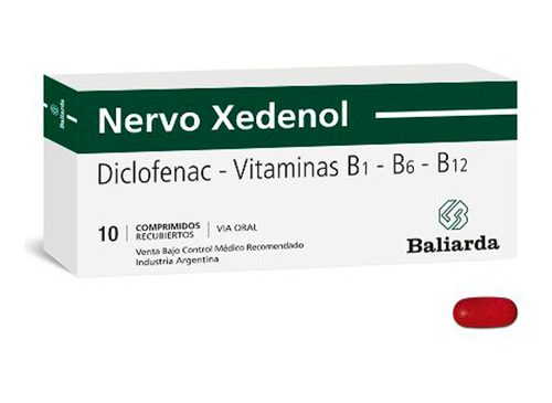 Nervo Xedenol® X 10 Comprimidos