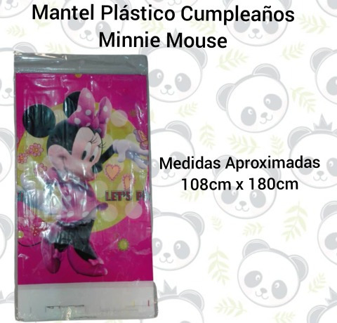 Mantel Plástico Decoración Cumpleaños Minnie Mouse 