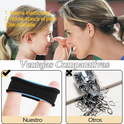 Set 100 Unidades Colets Accesorios Para El Cabello Mujer