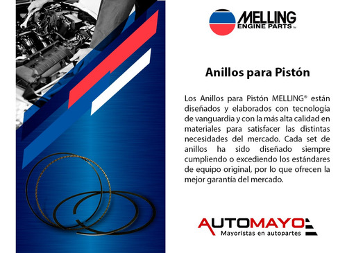 Jgo Anillos 1.50 Cromado K35/k3500 Pickup 6 Cil 4.1l 71-72