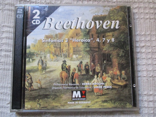 Beethoven - Sinfonías 3  Heroica , 4, 7 Y 8 - Adolph Pesek 