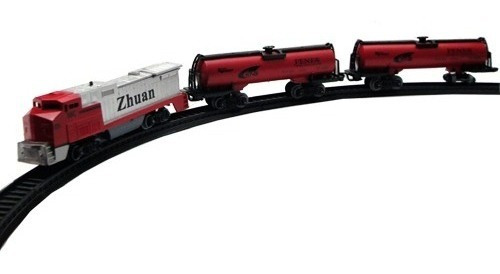 Tren Alta Performance Rojo Locomotora + 2 Vagones Accesorios