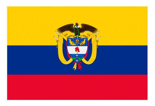 Vinilo 40x60cm Bandera Colombia Parcero Panita Pais M4