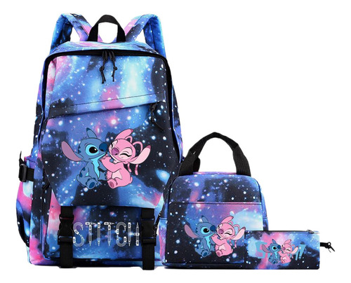 Mochila Lilo Y Stitch Bolsa De Almuerzo Bolsa De Lápices 3