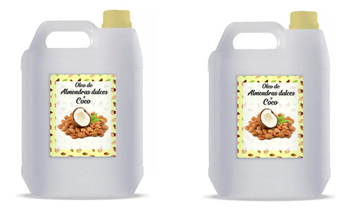 Oleo Para Masajes Aceite De Almendras Y  Coco 2x5lt Belgrano