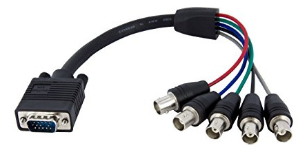 Startech.com Cable Vga A Bnc De 0,3 M (1 Pie) - Hd15 Vga A 5