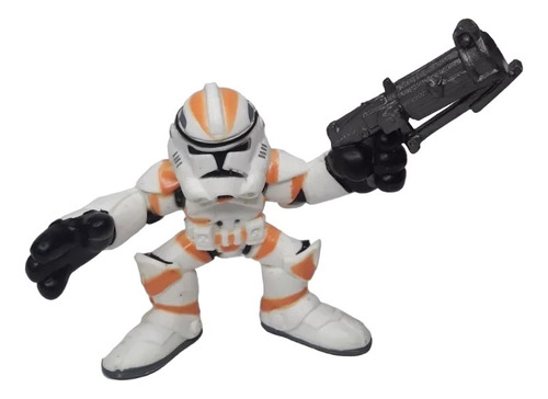 Figura Star Wars Galactic Heroes Hasbro Stormtrooper Naranja