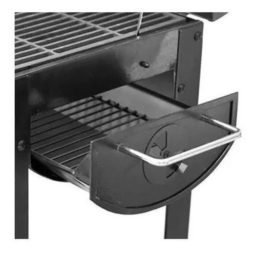 Asador De Carbón Tipo Barril Construcción De Acero Grande1